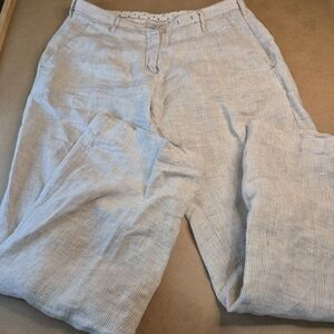 Massimo Alba Light Blue Pinstripe Trousers